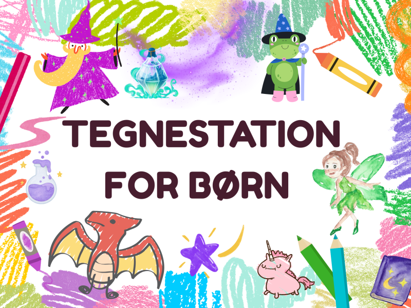Logo for tegnestation med tema magi