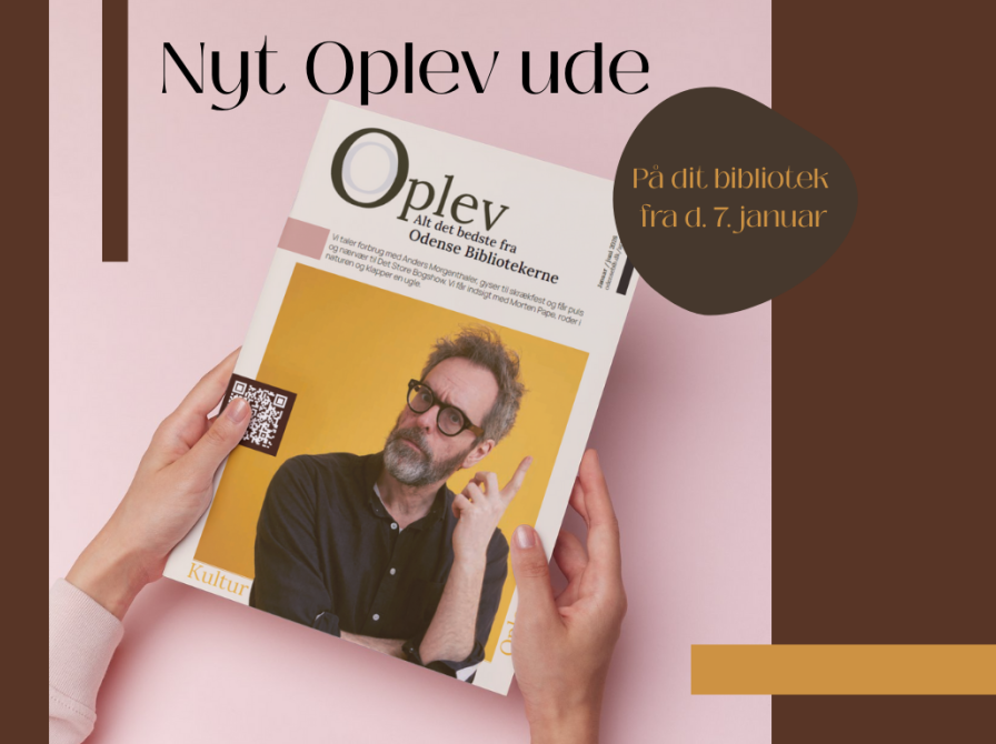 Forsiden af det nyeste arrangementskatalog - Oplev